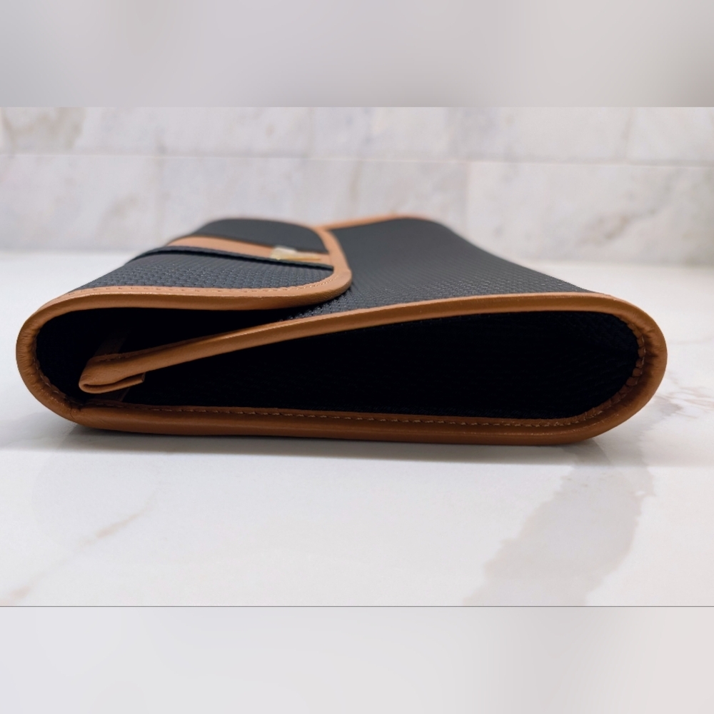 Yves Saint Laurent Black and Tan Clutch - Picture 8 of 9